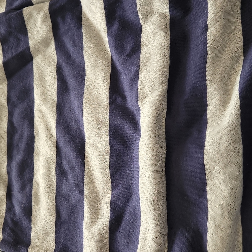 Navy and gray infinity scarf